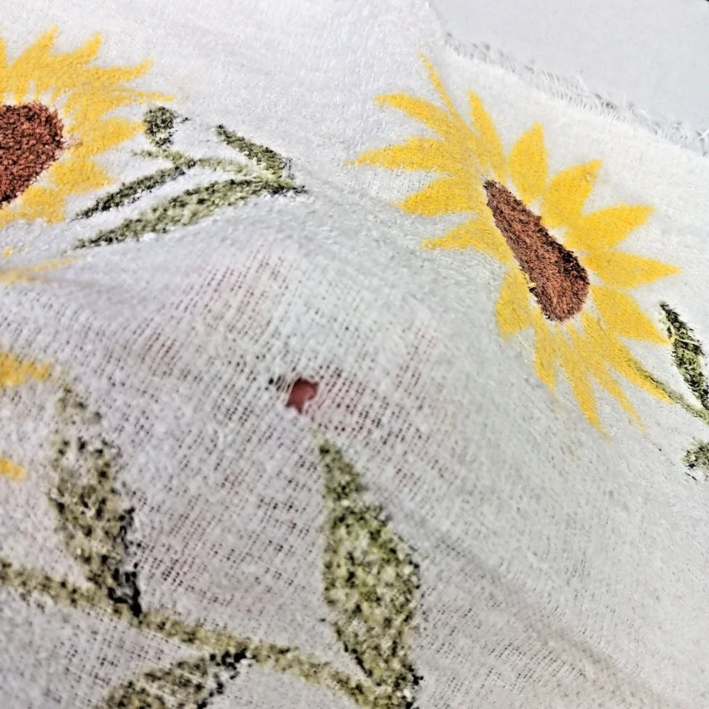 Cannon Vintage Hand Towels Floral Set of 4 All Cotton Made in‎ USA 14X21 Retro